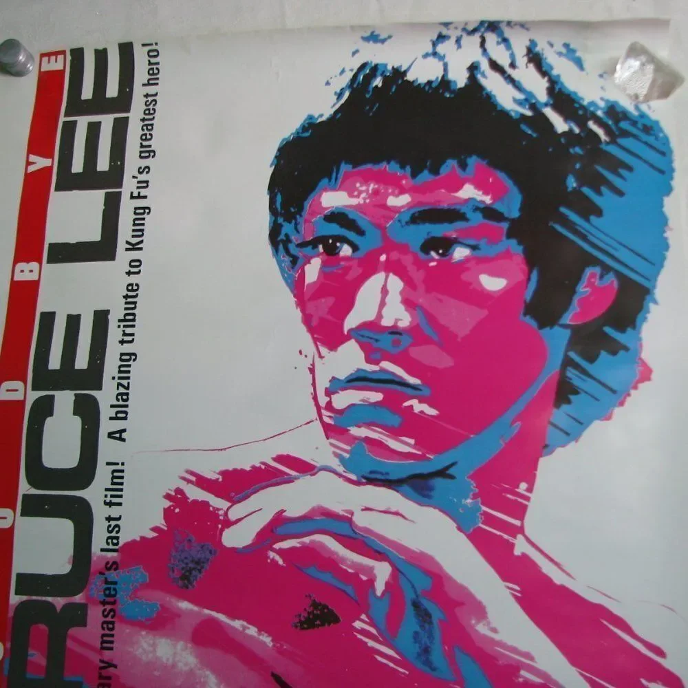 Vintage Goodbye Bruce Lee Movie Poster